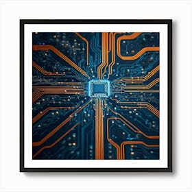 Computer Circuit Board 21 Art Print