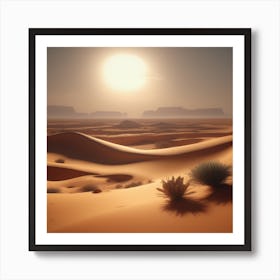 Desert Landscape - Desert Stock Videos & Royalty-Free Footage 27 Art Print