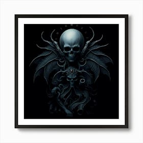 Demon Skull 3 Art Print