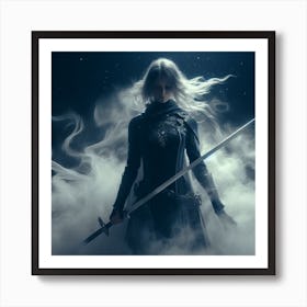 Female moonlight knight 4 Art Print