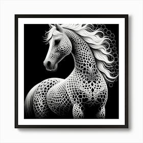 Abstract Horse 13 Art Print