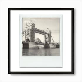 Polaroid London Tower Bridge City River Thames Skyline Art Print