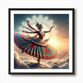 Indian Dancer Art Print