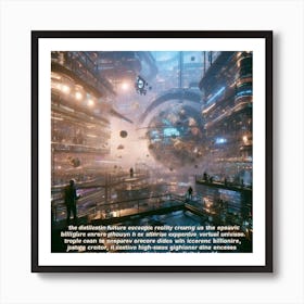 Futuristic Cityscape 54 Art Print