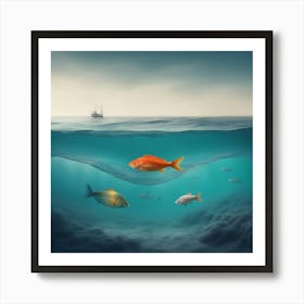 Fishes In The Sea Art Print