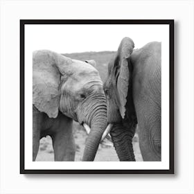 Elephant Talk Art Print