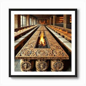 Sovereign Flame Restaurant Seating Art Print