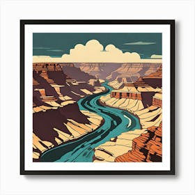 Grand Canyon River Art Print