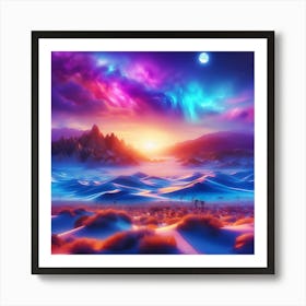 Desert Landscape 7 Art Print