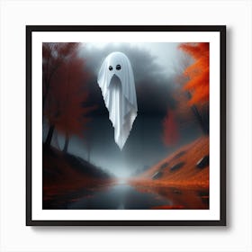 Ghost In The Woods 4 Art Print