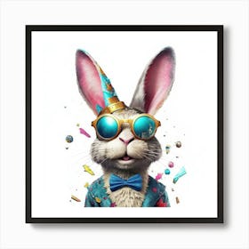 Rabbit In A Suit Art Print