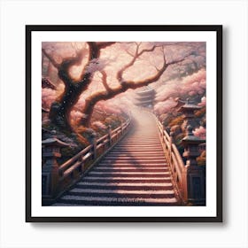 Sakura Way Art Print