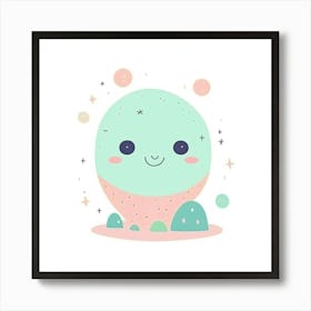 Kawaii Planet Art Print