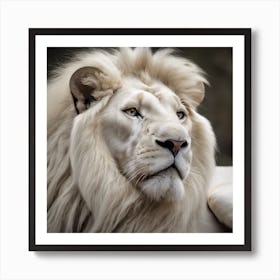 White Lion Art Print