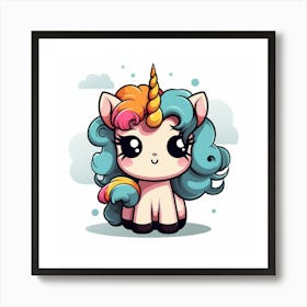 Cute Unicorn 481 Art Print