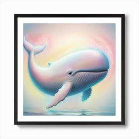 Whale In The Water Art Print