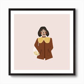 Woman with Lemons Art Print