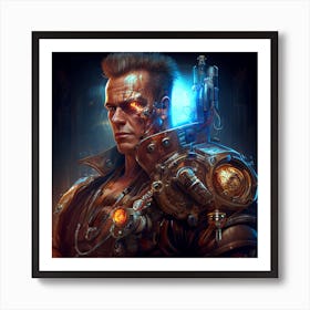 Myeera Steampunk Terminator Arnold Schwarzenegger Mixup T 1000 7cb631a5 749d 433d 8902 1d488dd3e9ca Art Print