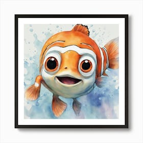 Clown Fish Art Print