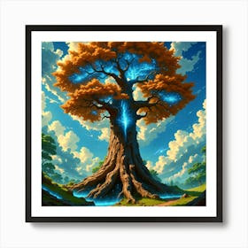 Sparkling Mother Tree Art Print