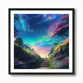 Starry Night Sky Art Print