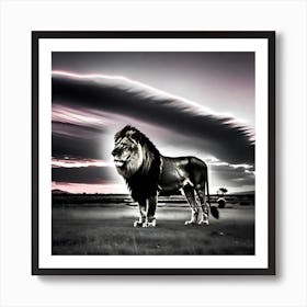 Lion In The Sky 1 Art Print