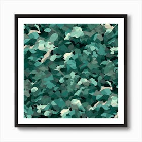 Camouflage Pattern Art Print