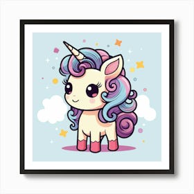 Cute Unicorn 358 Art Print