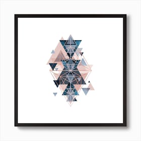 Geometric Triangles Art Print