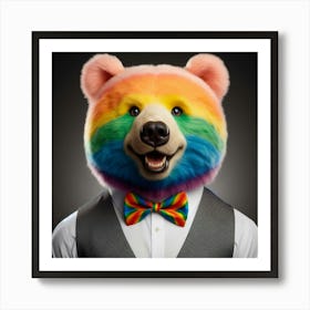 Rainbow Bear Pride Art Print