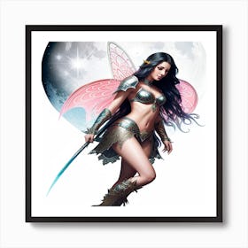 Fairy With A Sword Art Print