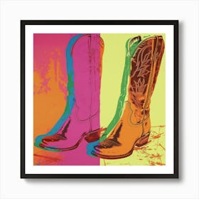 Boots Pop Art 3 Art Print