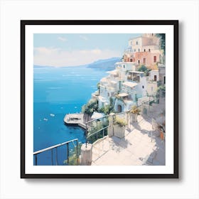 Whispers of Vernazza: Impressionist Elegance Art Print