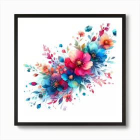 Abstract Floral Painting 24 Art Print