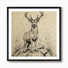 Deer! 51 Art Print