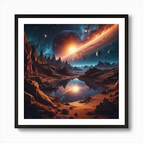 Space Landscape 14 Art Print