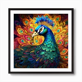 Peacock Art Print