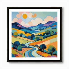 Road To The Sun Art Print