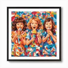 Childhood Ice Cream Art Print