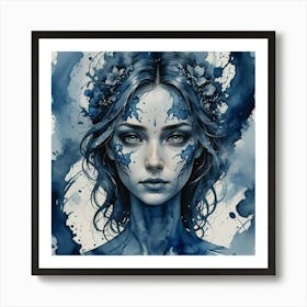 Blue Water Art Print