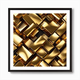 Abstract Gold Background Poster