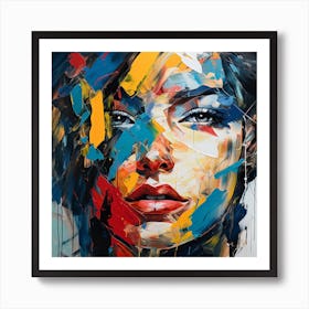 Abstract  Of A Woman Art Print