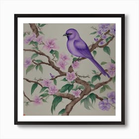 Purple Bird 1 Art Print