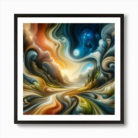 Abstract Painting 4 Art Print