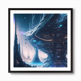 Futuristic City 31 Art Print