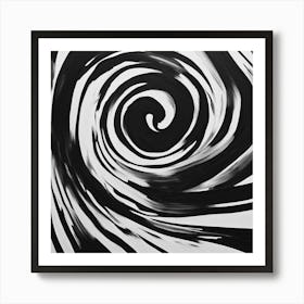 Black And White Swirl Art Print