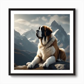 St. Bernard 3 Art Print