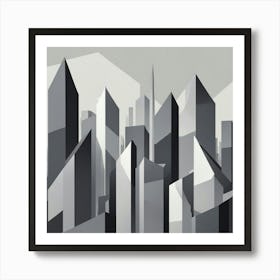 Abstract Cityscape 15 Art Print