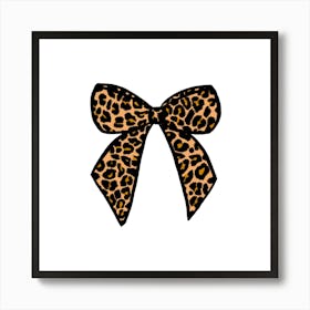 Leopard Bow Square Póster