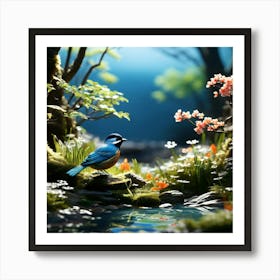 Bird In The Forest 1 Art Print